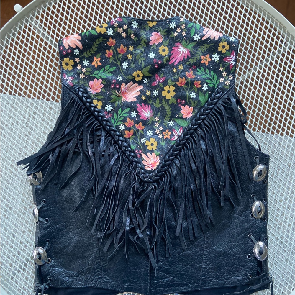 Fringed Leather Vest